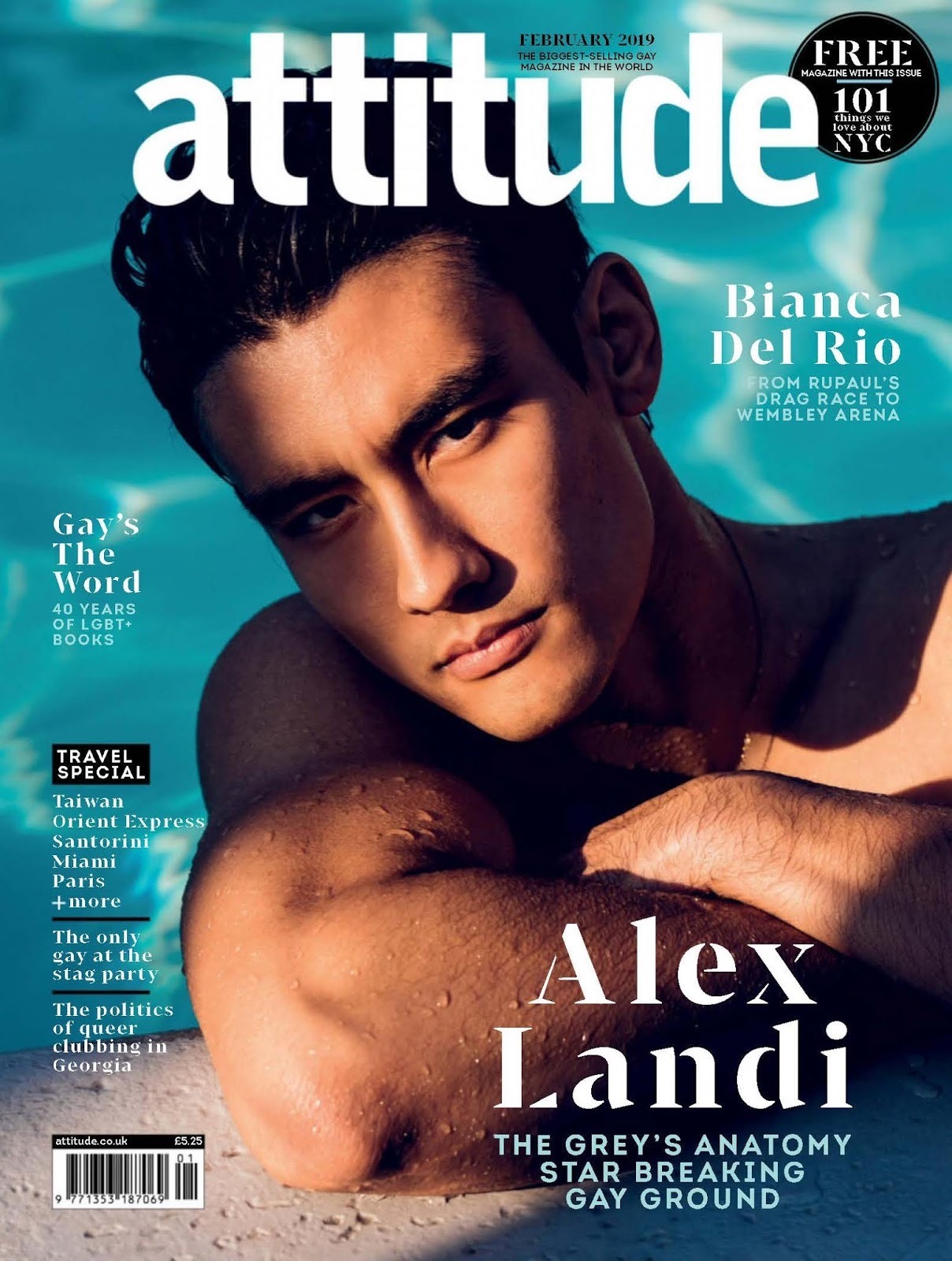 Attitude Magazine January 2019 Cover with Donatella Versace (Attitude  Magazine)