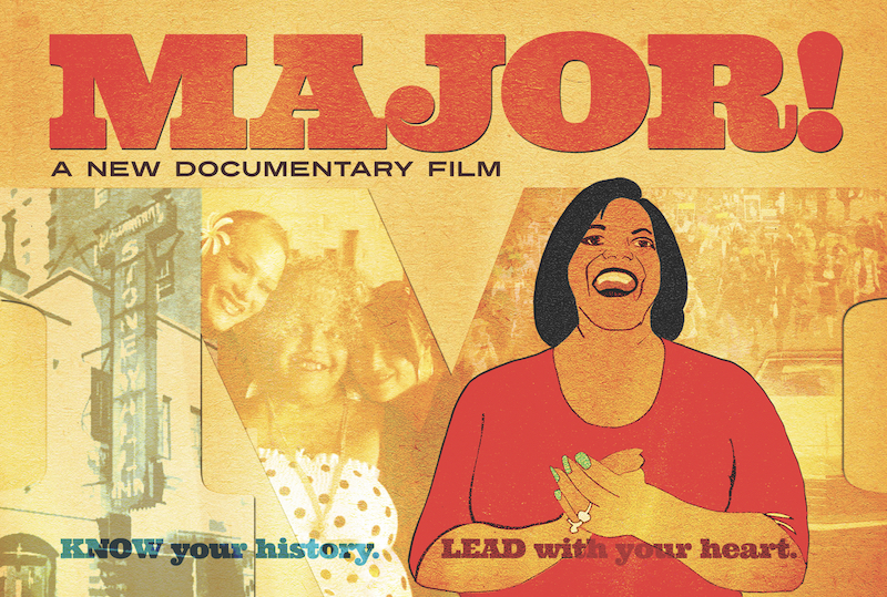 Poster for 'Major!', a 2015 documentary about Miss Major's activism. Photo The Out Words Archive, Miss Major Griffin-Gracy