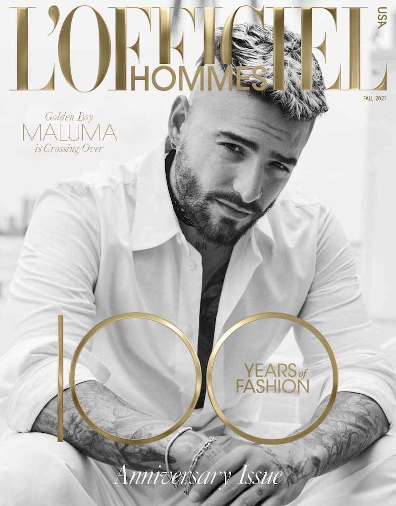 L'OFFICIEL HOMMES USA Maluma by Pamela Hanson. Ryan Young, Fall 2021, www.imageamplified.com, Image Amplified1