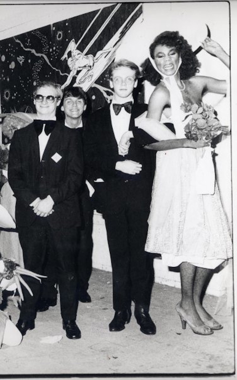 RuPaul with David Klimchak, RBW and Todd Butler all from their band Wee Wee Pole, 1983. photo Unknown