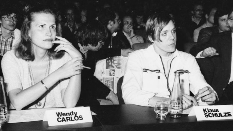 Wendy Carlos with Klaus Schulze, circa early 1980s. Photo Unknown