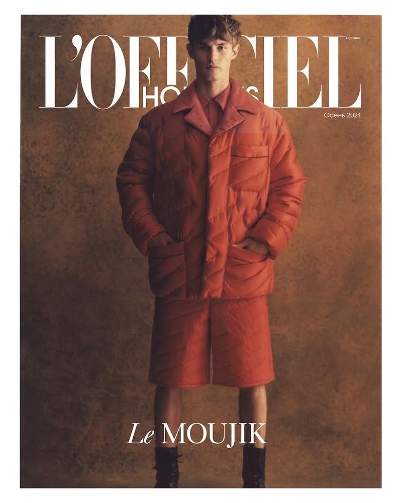 L'OFFICIEL HOMMES UKRAINE Kit Butler by Simon Lipman. Hannah Beck, Fall 2021, www.imageamplified.com, Image Amplified1